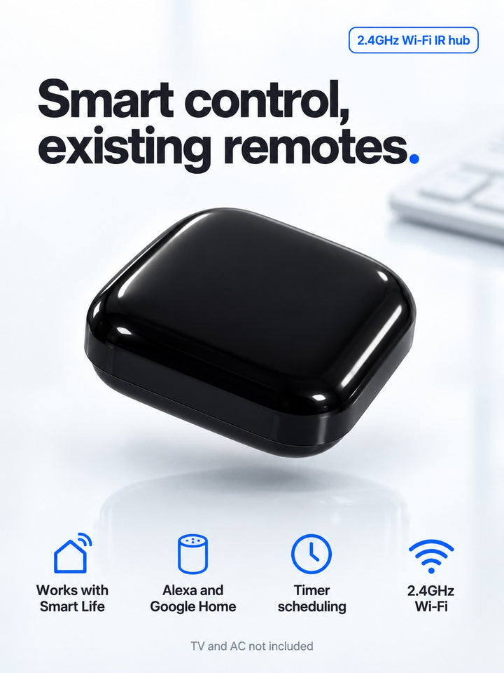 Wi-Fi IR Remote Hub for AC and TV with Alexa Control
