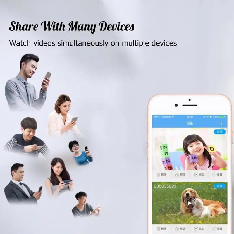 Wi-Fi Mini Security Camera with Phone App Monitoring
