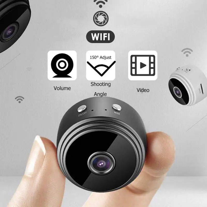 Wi-Fi Mini Security Camera with Phone App Monitoring