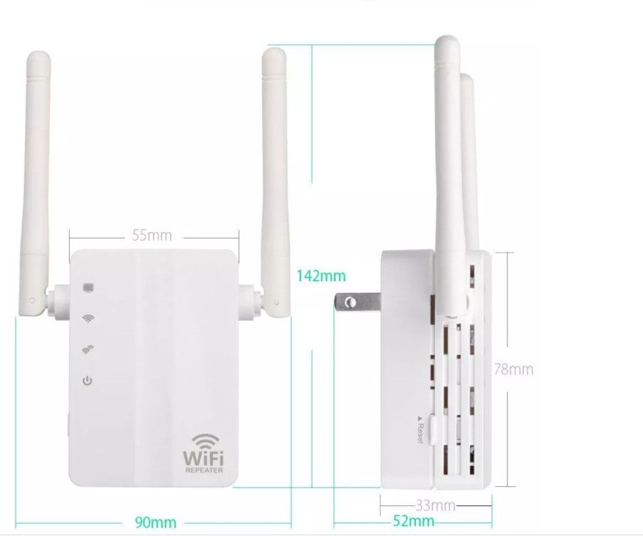 WiFi Repeater 300 Mbps Plug-In Booster for Dead Zones