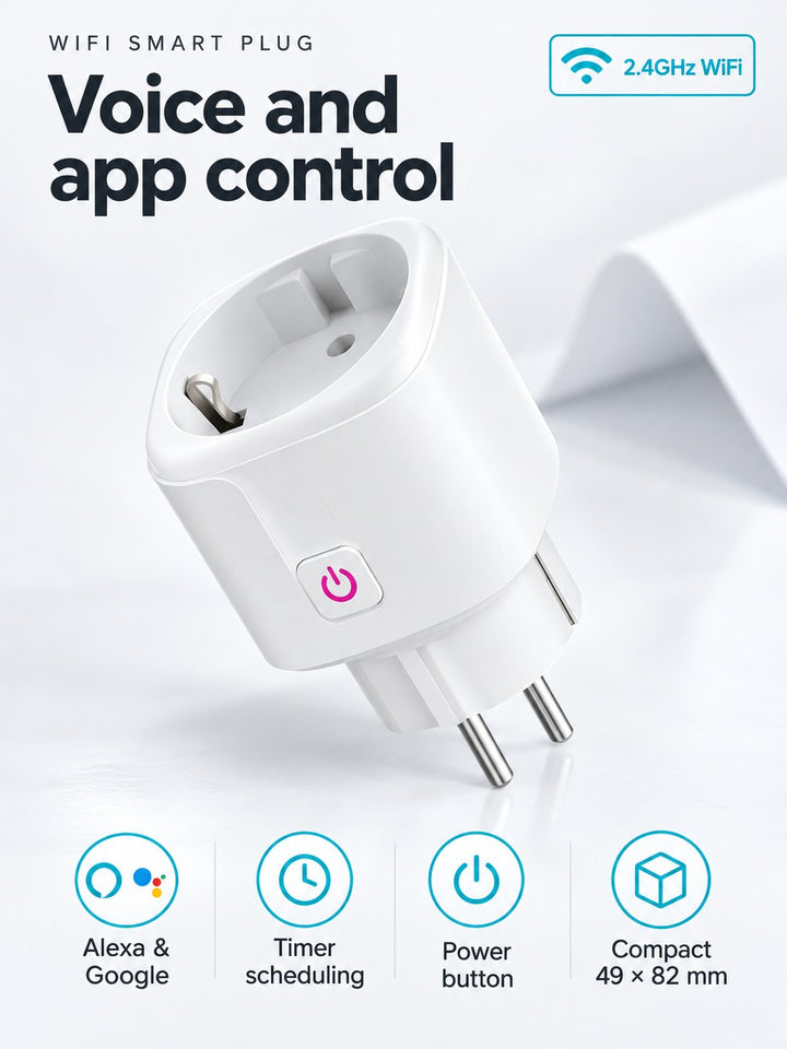 WiFi Smart Plug for Alexa & Google Home Voice Control