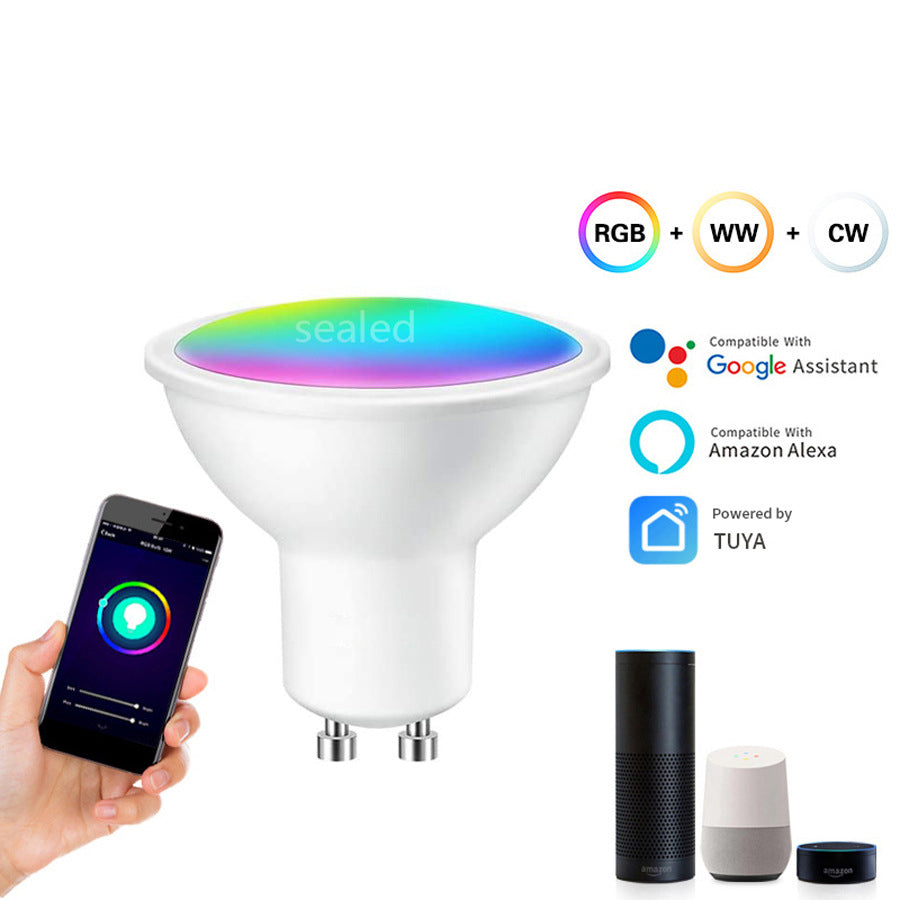 Smart GU10 Spotlight Bulb with App & Voice Colour Control