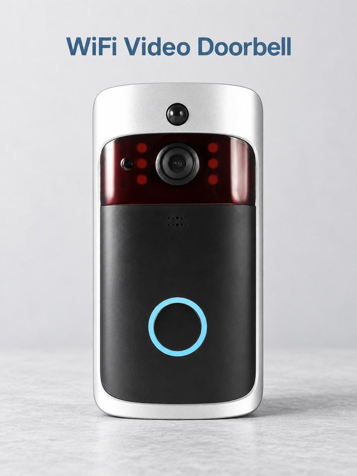 WiFi Video Doorbell with Night Vision and Motion Alerts