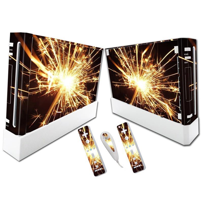 Wii Console Skin Stickers: Full-Body Protective Vinyl Wrap