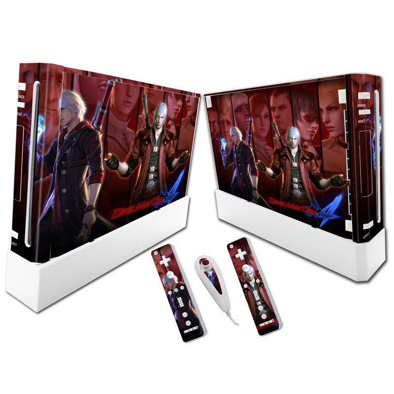 Wii Console Skin Stickers: Full-Body Protective Vinyl Wrap