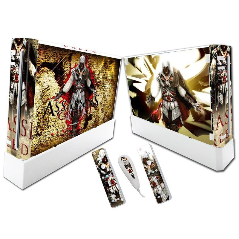 Wii Console Skin Stickers: Full-Body Protective Vinyl Wrap