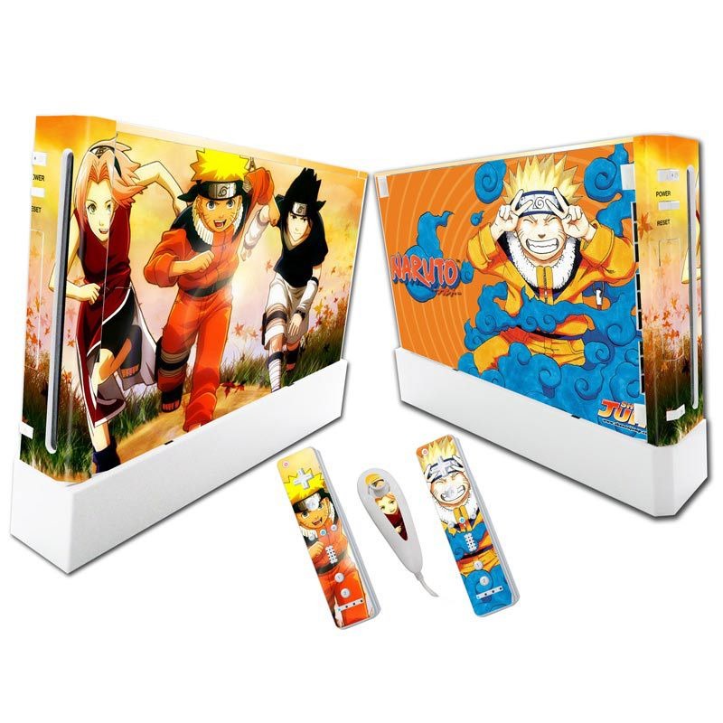 Wii Console Skin Stickers: Full-Body Protective Vinyl Wrap