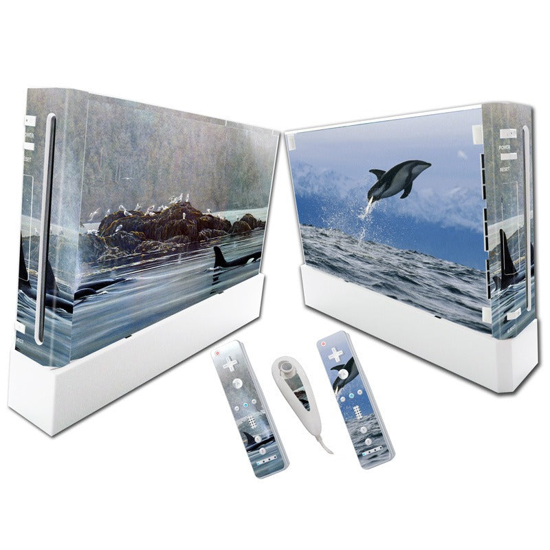 Wii Console Skin Stickers: Full-Body Protective Vinyl Wrap