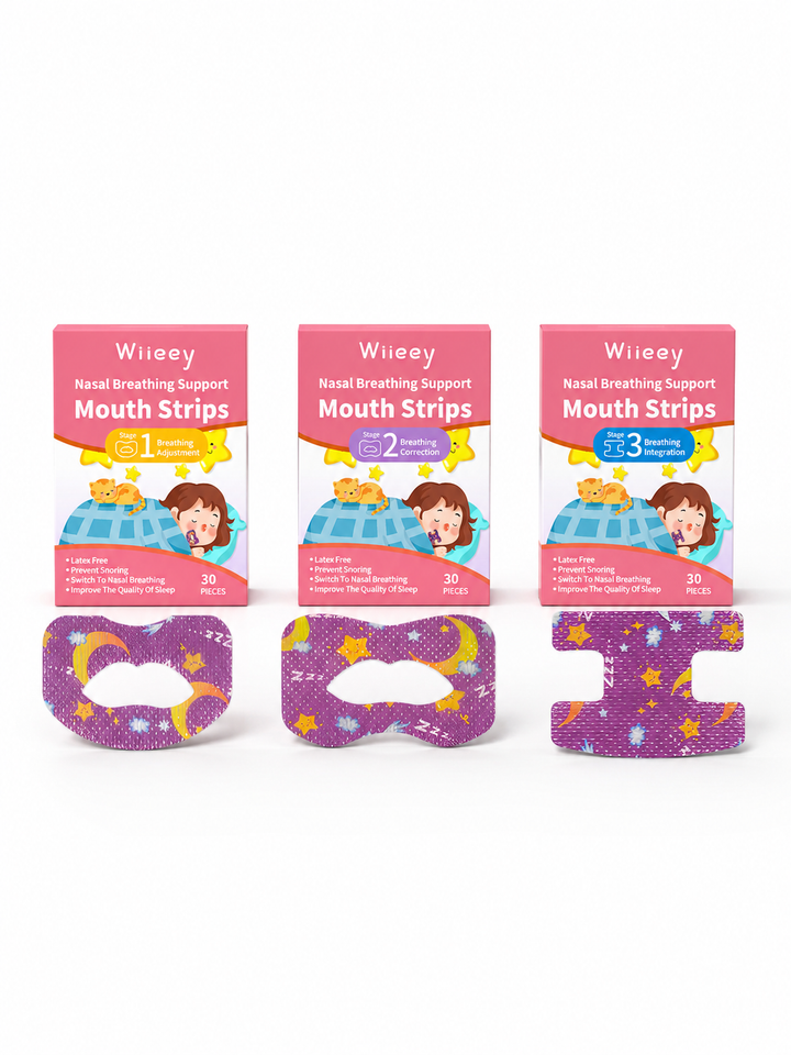 Children's Sleep Mouth Strips — Stop Snoring in 3 Stages