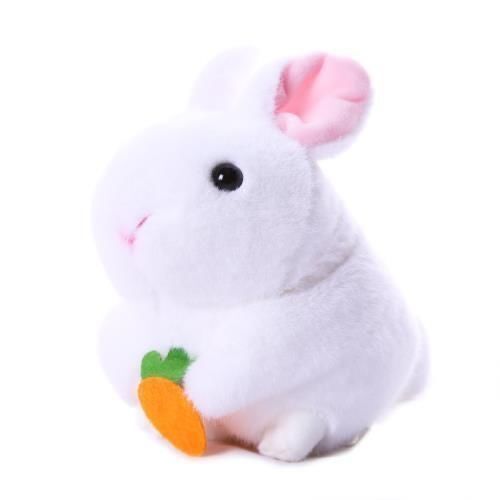 Pull-String Bunny Plush Toy for Screen-Free Comfort