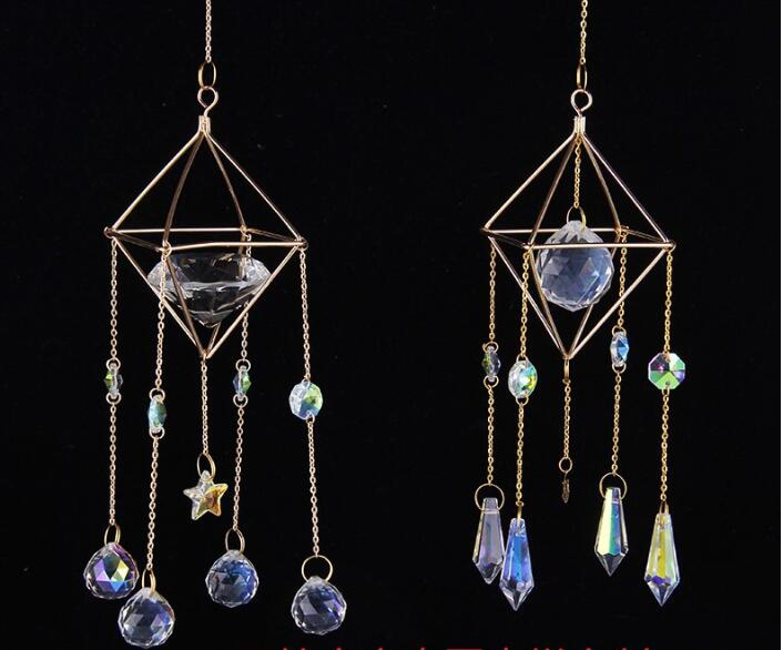 Crystal Wind Chime for Colorful Window Reflections