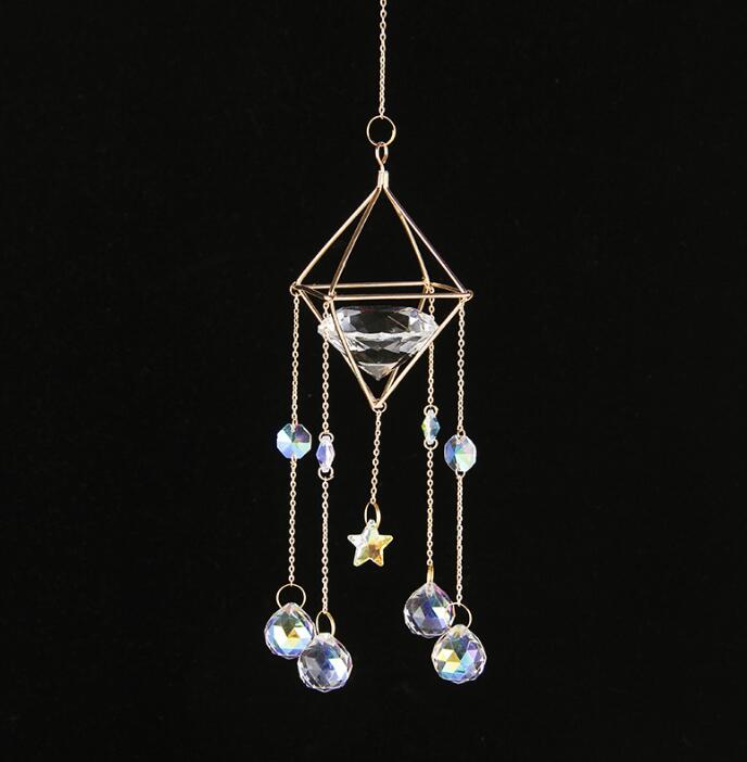 Crystal Wind Chime for Colorful Window Reflections
