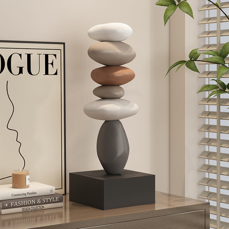 Ceramic Tabletop Sculpture for Modern Living Room Decor