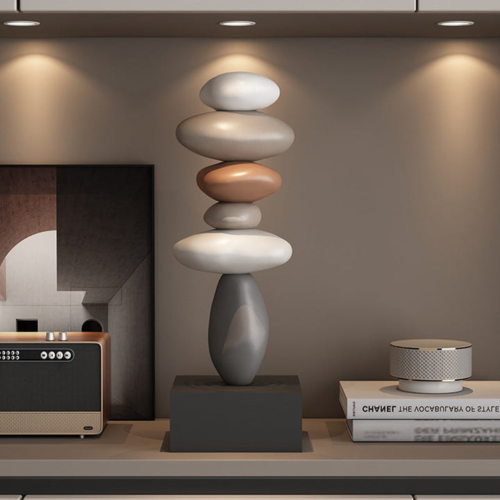 Ceramic Tabletop Sculpture for Modern Living Room Decor
