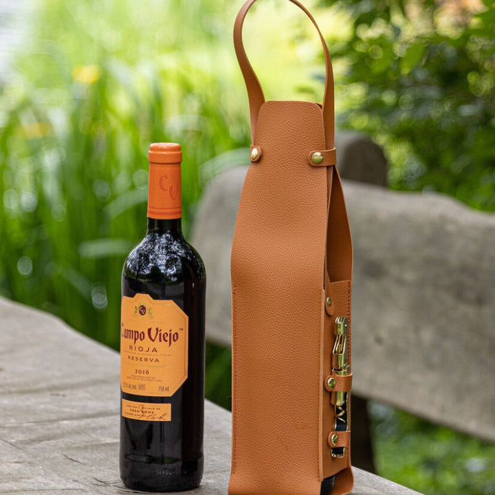 Wine Tote Bag for Elegant Picnic Bottle Transport Gift