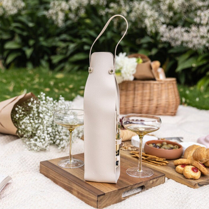 Wine Tote Bag for Elegant Picnic Bottle Transport Gift