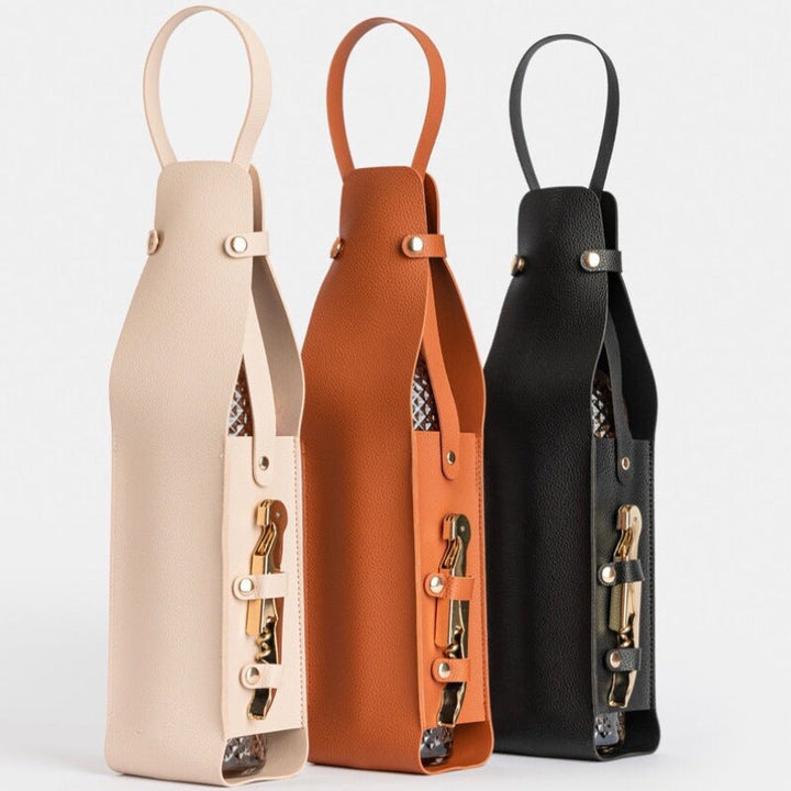 Wine Tote Bag for Elegant Picnic Bottle Transport Gift