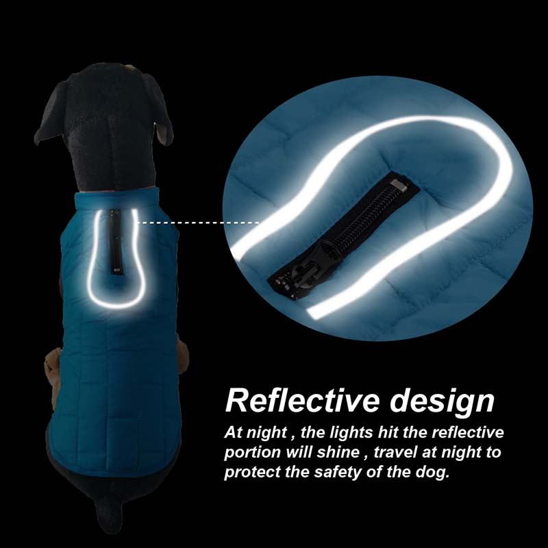 Large Dog Winter Coat for Warm, Visible Winter Walks