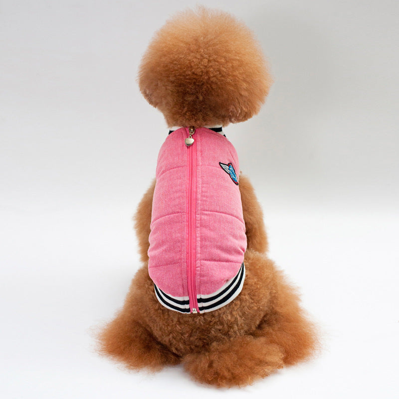 Dog Coat With Back Zipper for Warm, Polished Walks