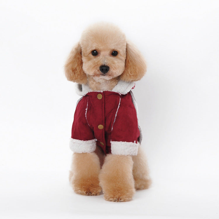 Dog Winter Coat for Warm Lamb-Velvet Comfort Outdoors