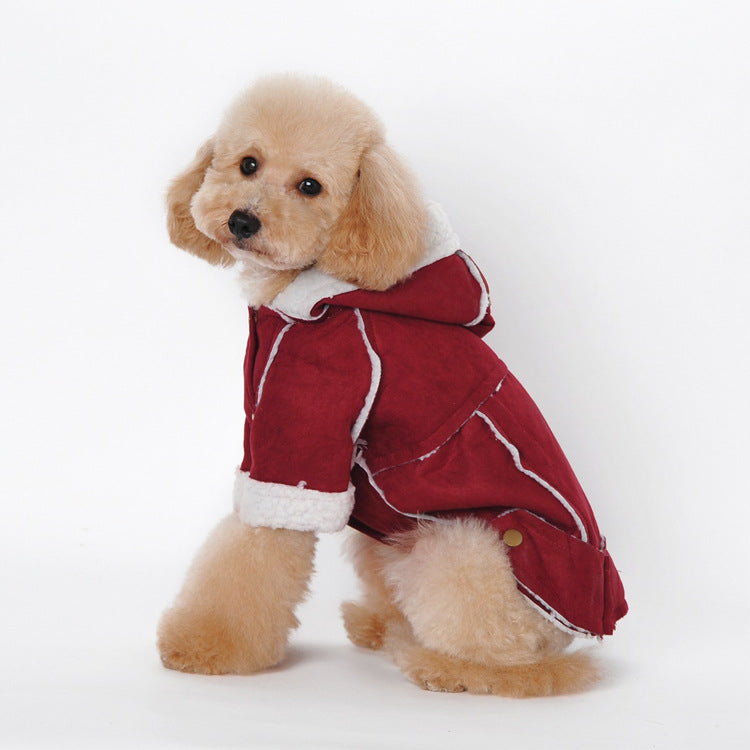 Dog Winter Coat for Warm Lamb-Velvet Comfort Outdoors