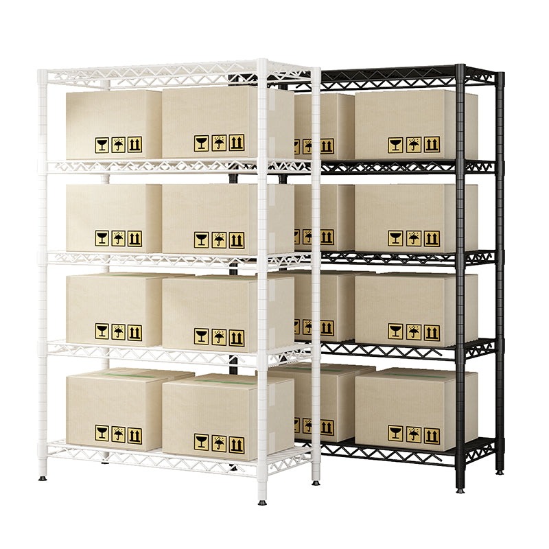 5-Tier Adjustable Wire Shelving Rack for Kitchen Storage