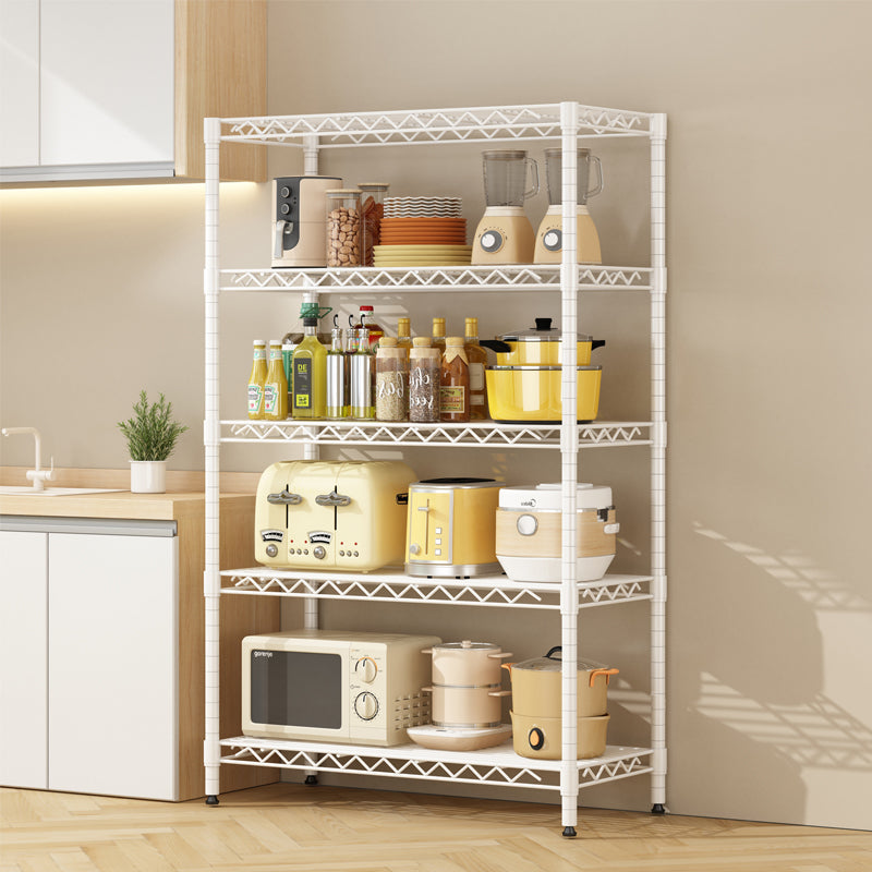 Wire Metal Storage Rack: 5-Tier Kitchen Shelving Unit