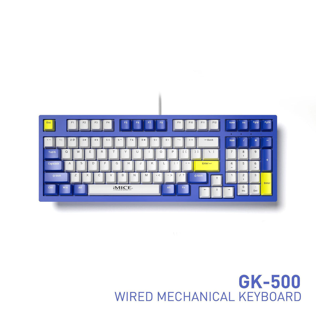 Wired Mechanical Gaming Keyboard, Full-Size with Numpad