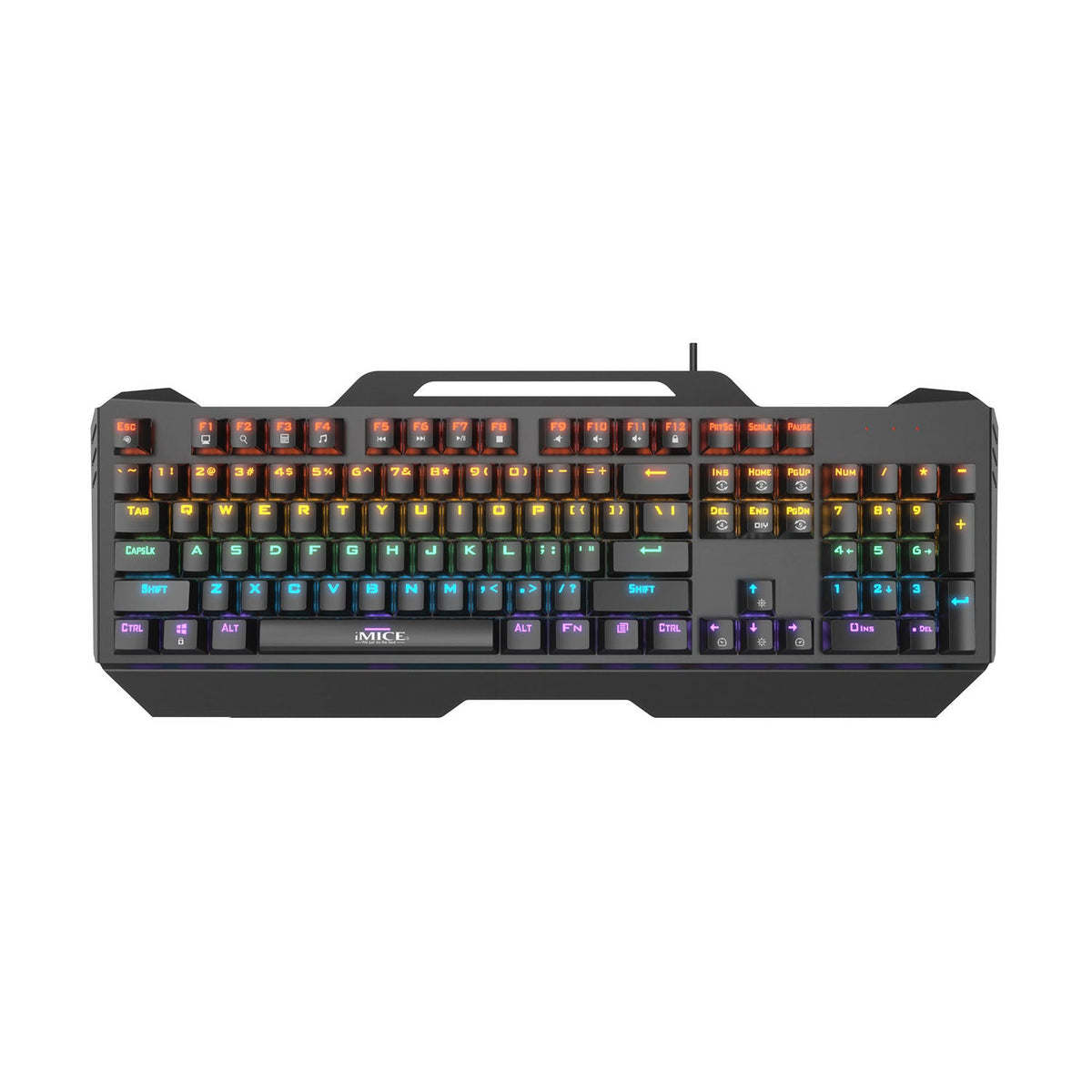 Full-Size RGB Gaming Keyboard with Metal Top Plate
