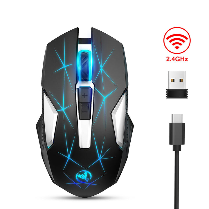 Wireless 2.4G RGB Mouse with 7-Colour Backlight