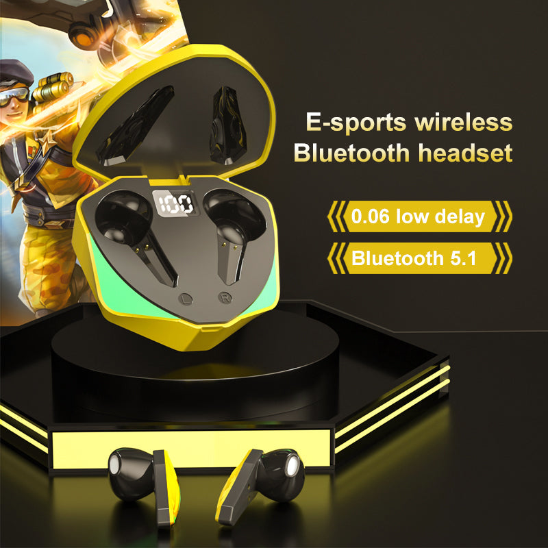 Wireless Gaming Earbuds with Low Latency & 40H Battery