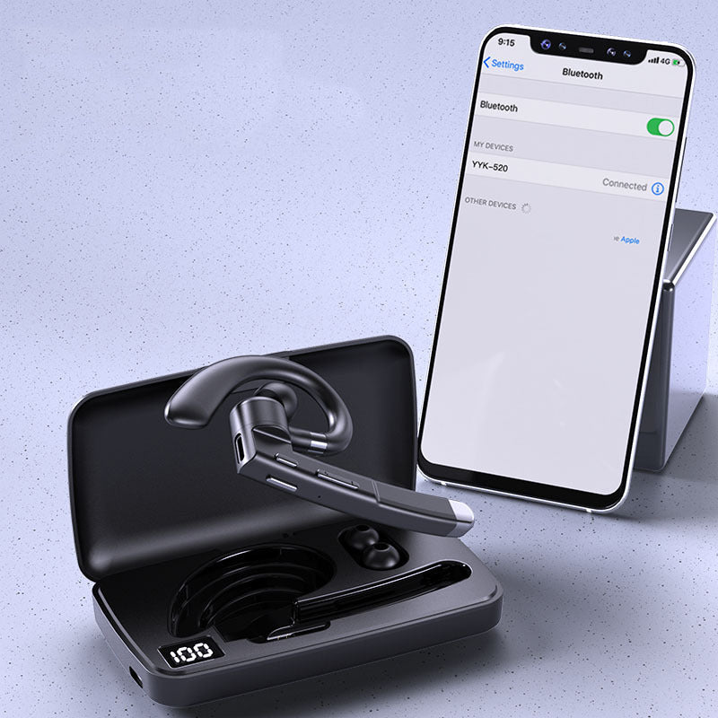Single Ear Bluetooth Headset for Clear Hands-Free Calls
