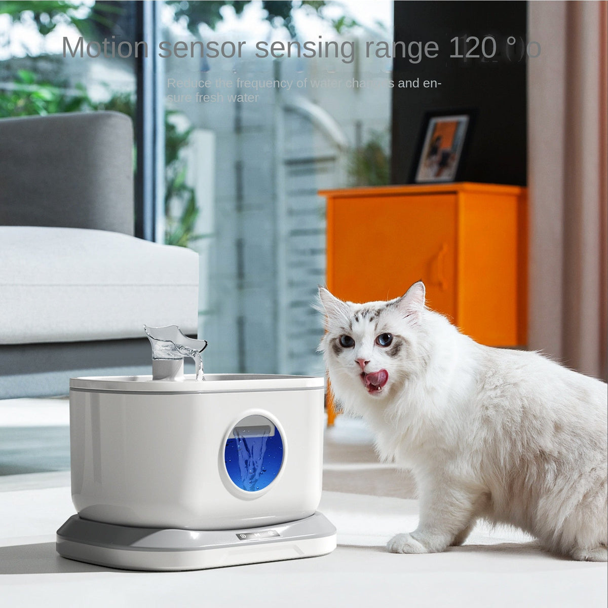 Wireless Cat Water Fountain With Fresh, Flowing Water