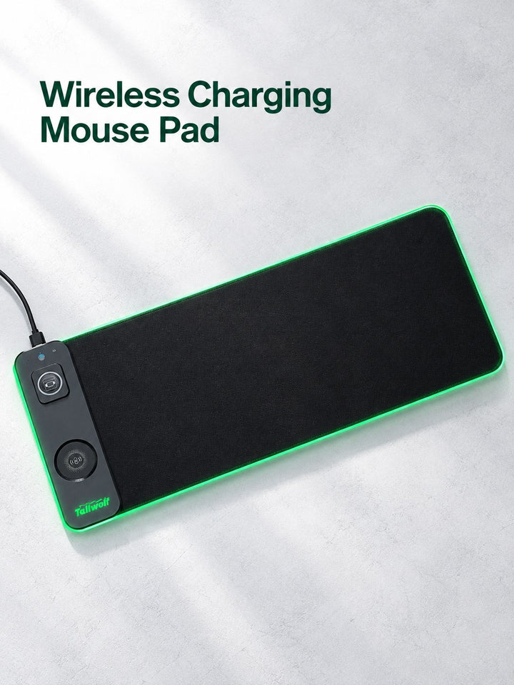 Wireless Charging RGB Gaming Mouse Pad for Desk Setup