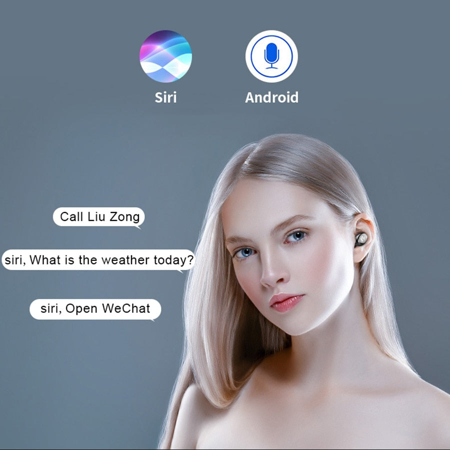 True Wireless Earbuds with 2000mAh Power Bank Case