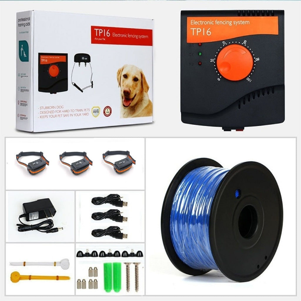 Wireless Dog Fence System With 3 Waterproof Collars
