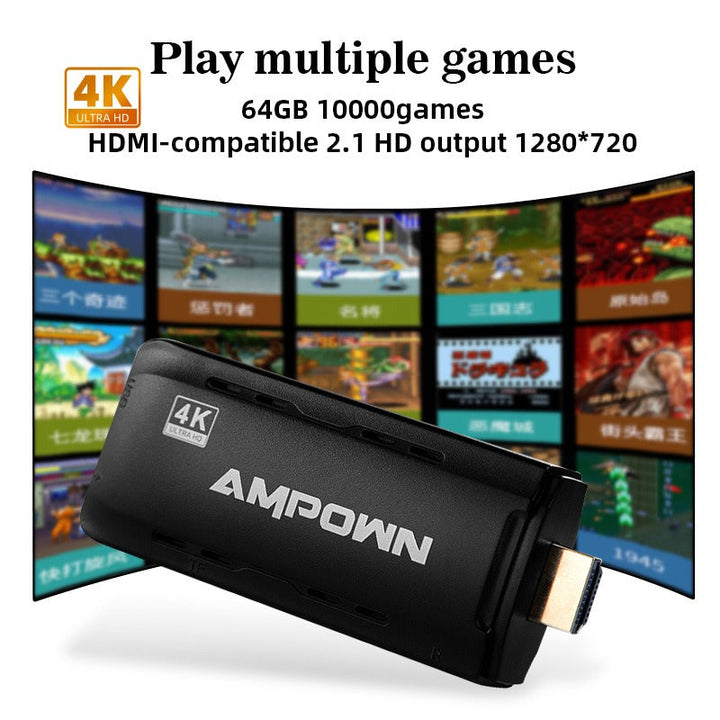 Plug-and-Play Retro TV Game Console 64GB, 10,000 Games