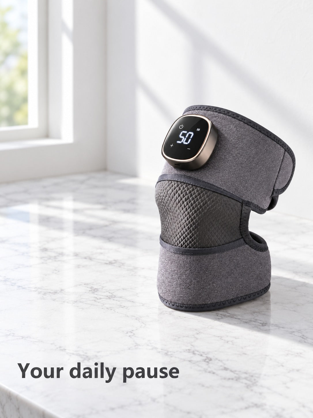 Wireless Heated Knee Massager with Vibration Modes