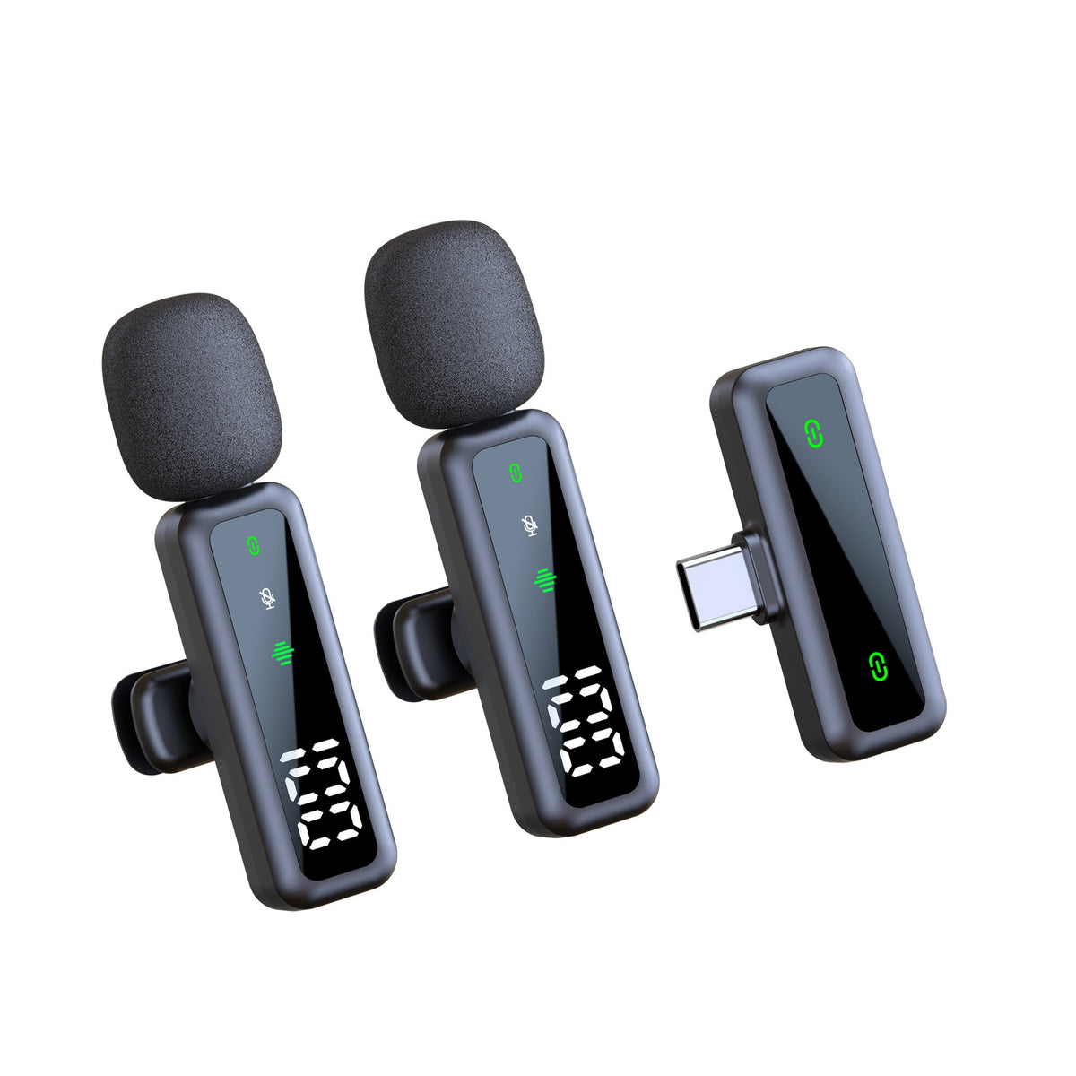 Wireless Lapel Microphone for Streaming and Vlogging