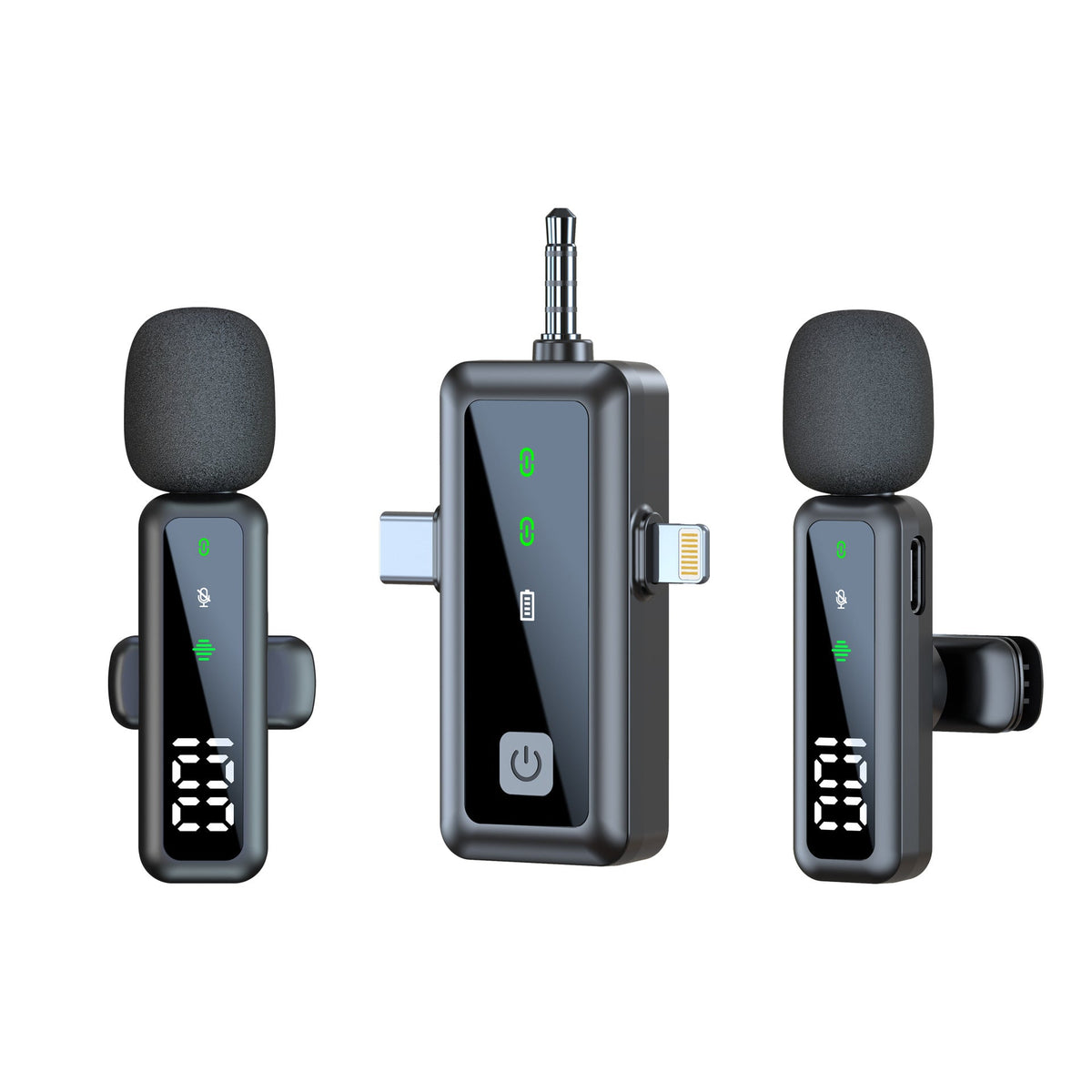 Wireless Lapel Microphone for Streaming and Vlogging