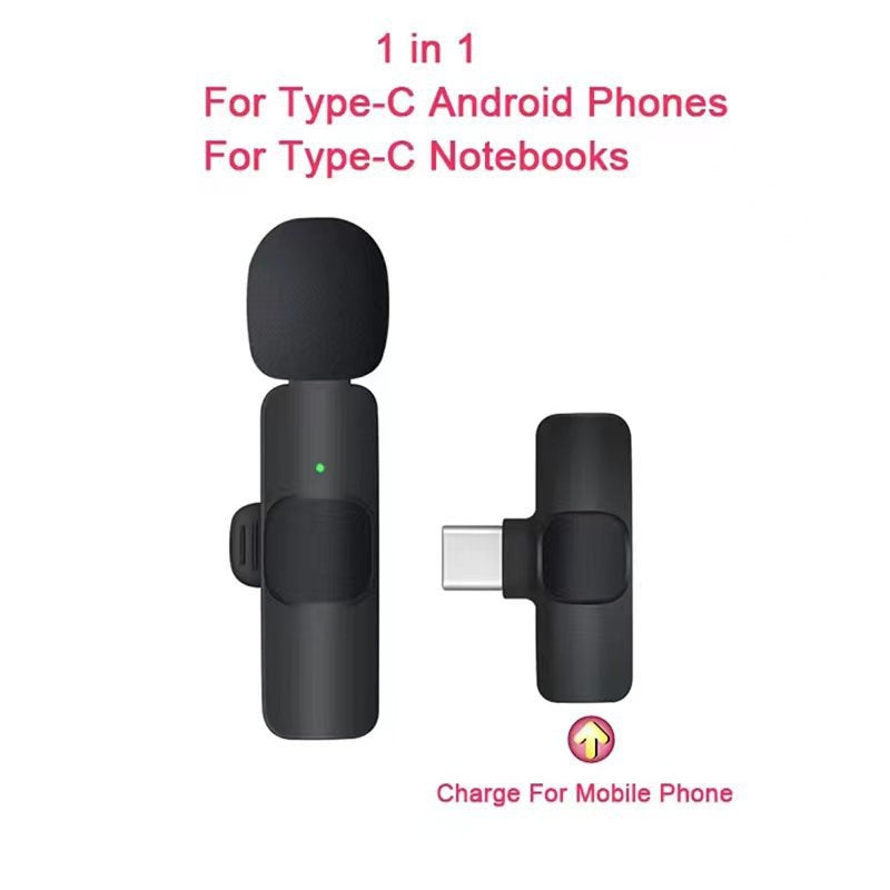 Wireless Lavalier Microphone for iPhone and Android Phones