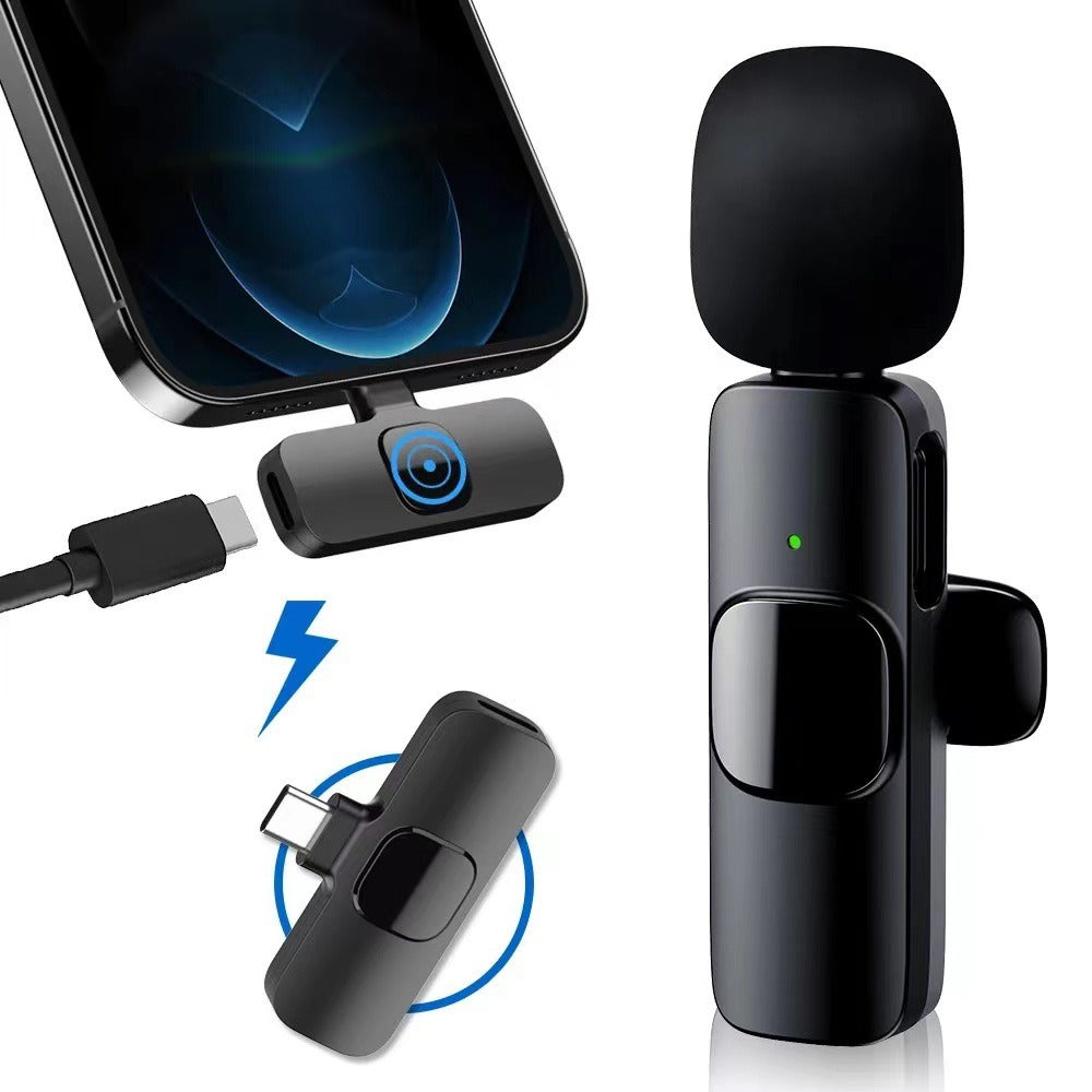 Wireless Lavalier Microphone for iPhone and Android Phones
