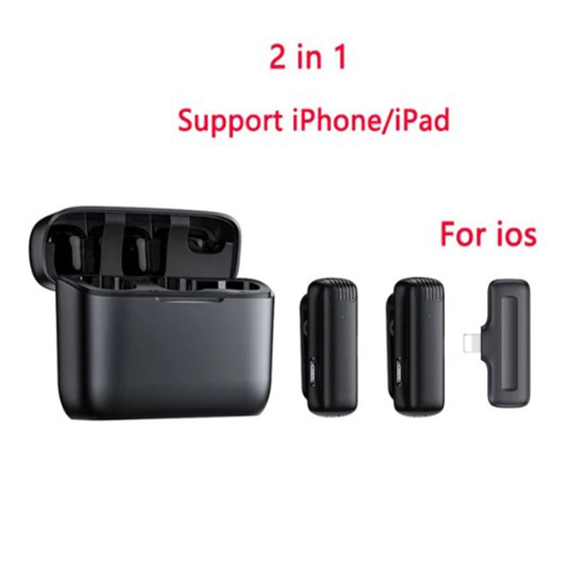Wireless Lavalier Microphone for iPhone and Android Phones