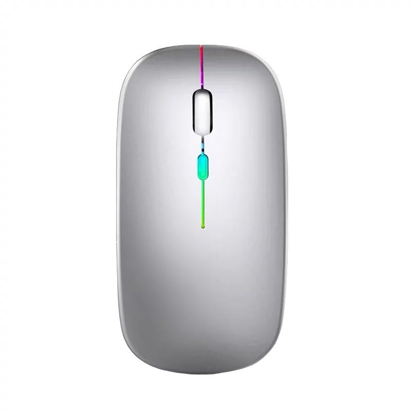 Slim Rechargeable Wireless Mouse with RGB Light and DPI