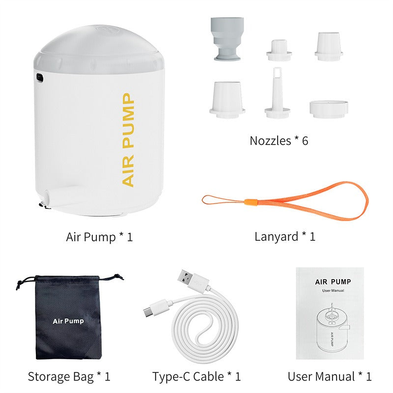 Portable Electric Air Pump for Easy Inflate & Deflate