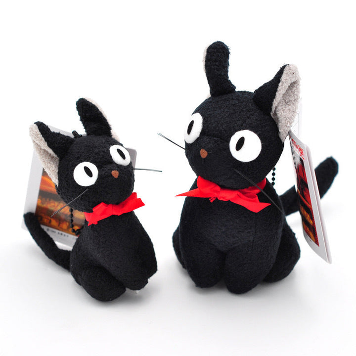Black Cat Plush Pendant Bag Charm for Playful Style