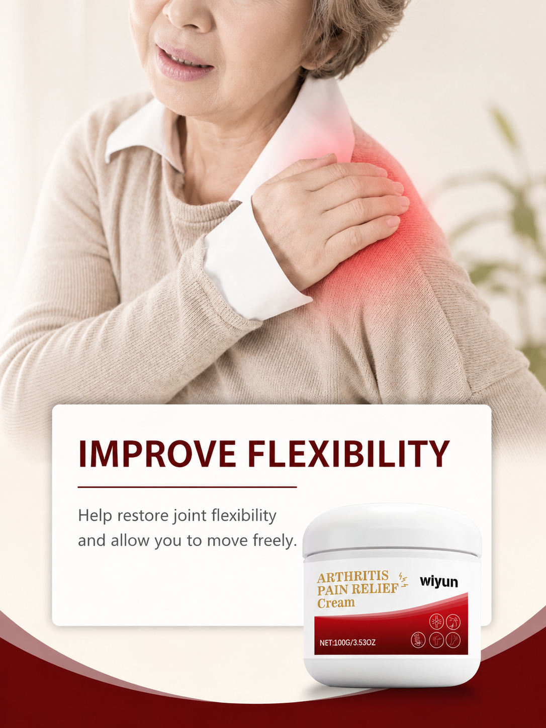 Massage Body Cream for Arms & Legs – Soothing Daily Relief