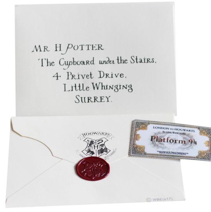 Hogwarts Acceptance Letter Gift Set With Platform Ticket