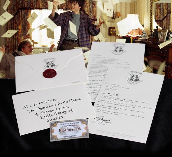 Hogwarts Acceptance Letter Gift Set With Platform Ticket