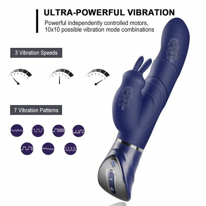 Dual-Motor Vibrator with Customizable Stimulation Control
